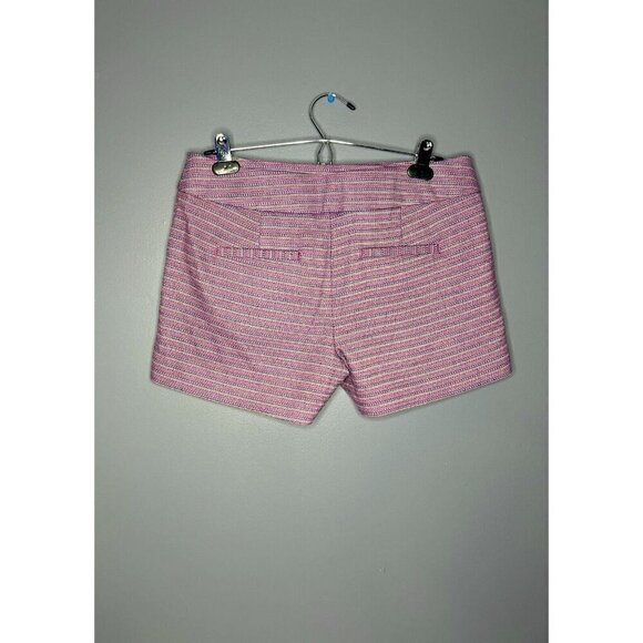 Ann Taylor LOFT The Riviera Short Women's 4 Pink Stripe Casual Summer Preppy Mod - Picture 11 of 14